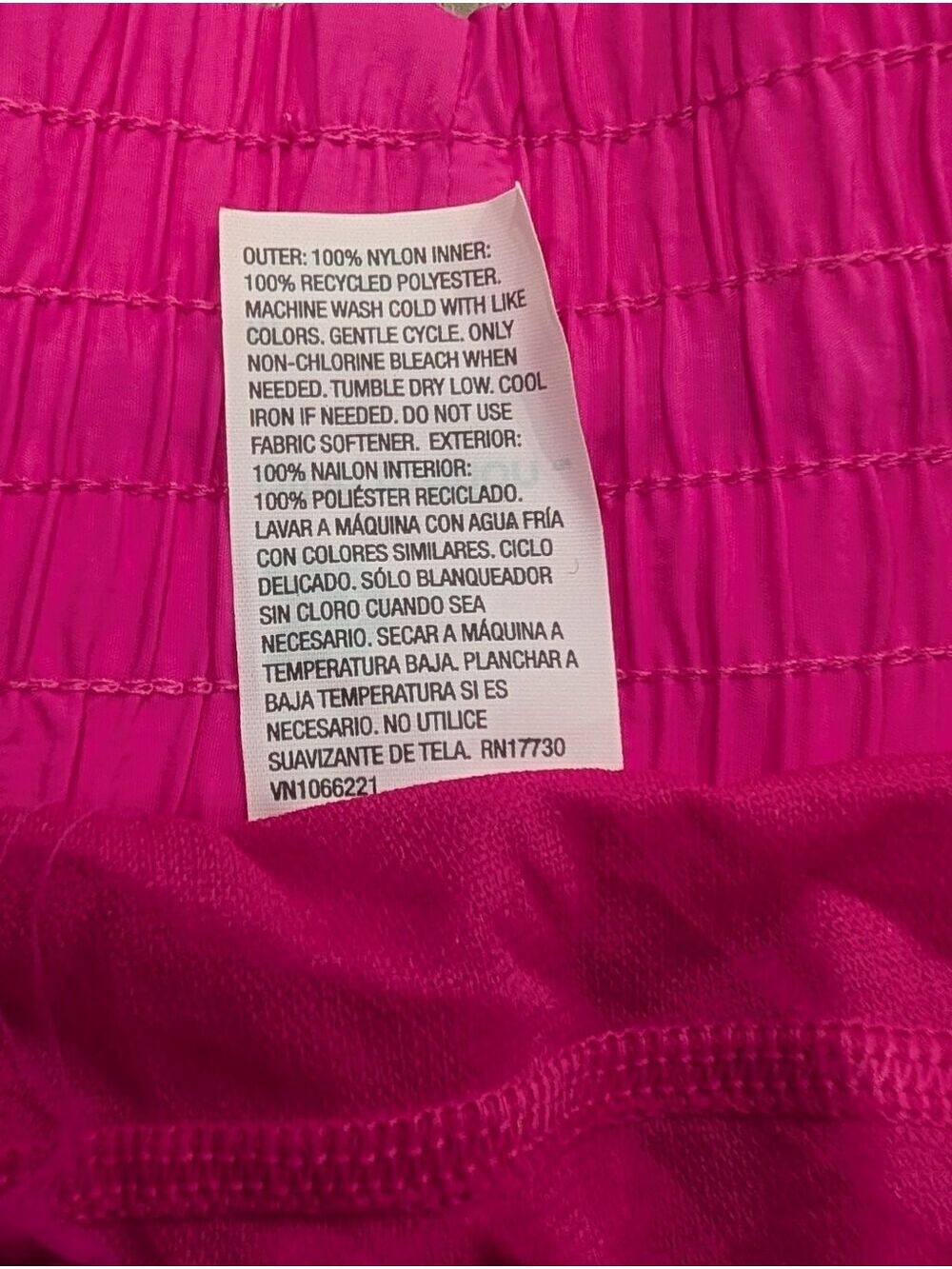 All in Motion | High Rise Crinkle Short In Pink - Picture 4 of 16
